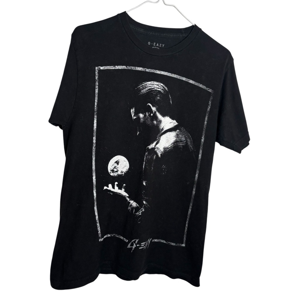 G-Eazy black & white unisex moon silhouette graphic brand T shirt